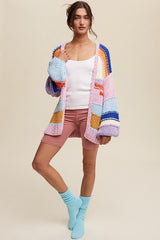 Hand Knit Multi Striped Cardigan king-general-store-5710.myshopify.com