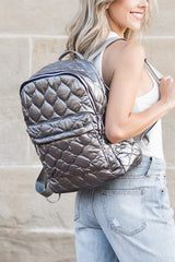 Jade Metallic Puffer Backpack king-general-store-5710.myshopify.com