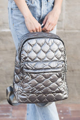 Jade Metallic Puffer Backpack king-general-store-5710.myshopify.com