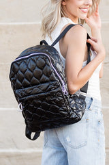 Jade Metallic Puffer Backpack king-general-store-5710.myshopify.com