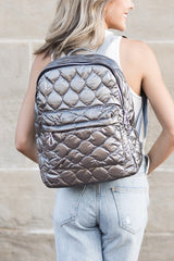 Jade Metallic Puffer Backpack king-general-store-5710.myshopify.com