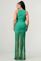 Green Feeling Festive Fringe Mini Dress king-general-store-5710.myshopify.com