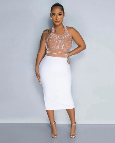 PEARL SEXY MIDI DRESS king-general-store-5710.myshopify.com