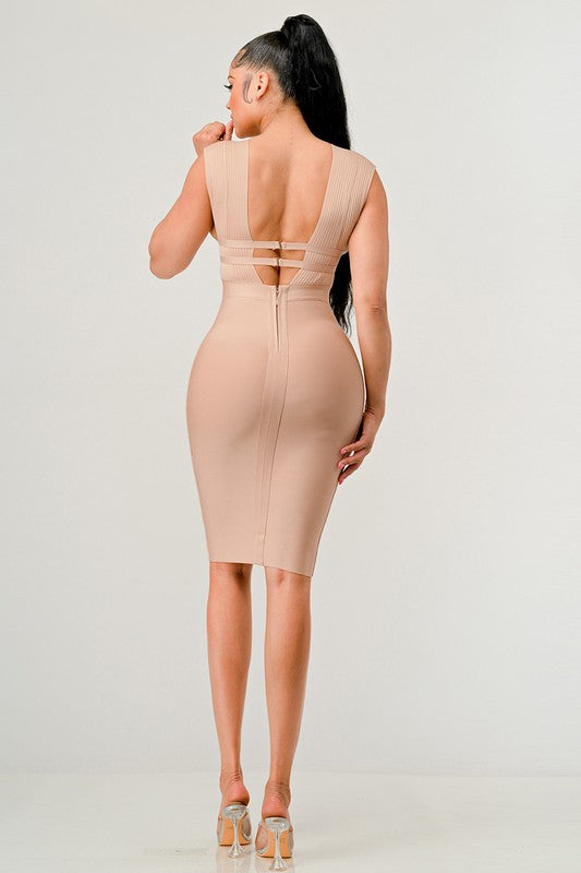 NATURALLY CHIC BANDAGE DRESS king-general-store-5710.myshopify.com