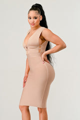 NATURALLY CHIC BANDAGE DRESS king-general-store-5710.myshopify.com