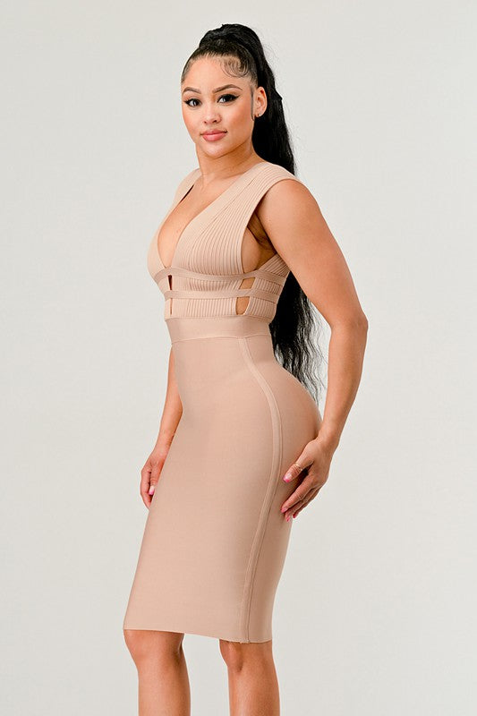 NATURALLY CHIC BANDAGE DRESS king-general-store-5710.myshopify.com