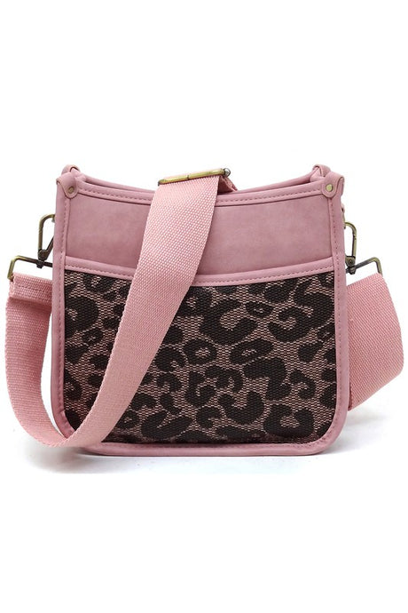 Leopard Colorblock Hobo Crossbody Bag king-general-store-5710.myshopify.com