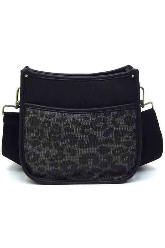 Leopard Colorblock Hobo Crossbody Bag king-general-store-5710.myshopify.com