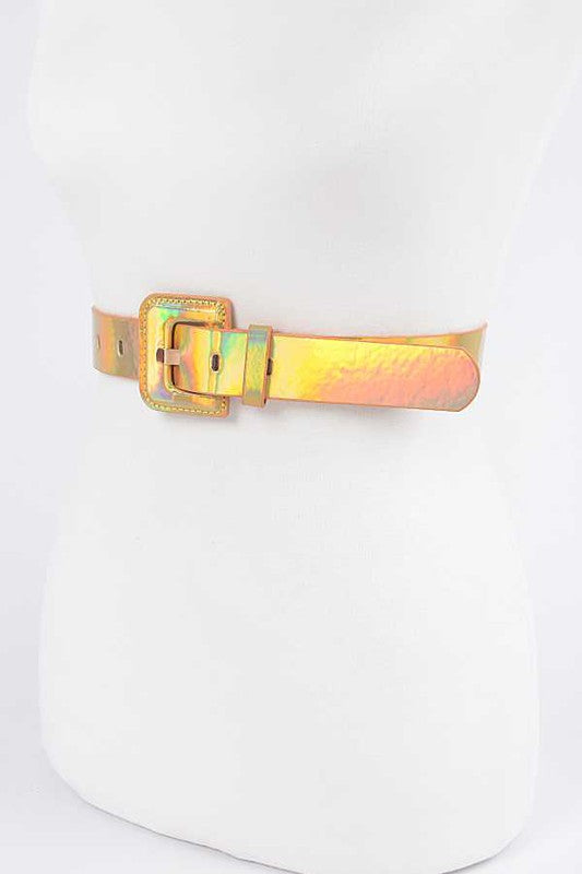 Plus Holographic Fashion Belt