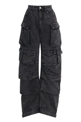 Cargo Style Denim Jeans king-general-store-5710.myshopify.com