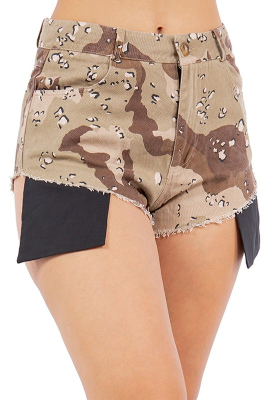 Khaki Fashion Shorts With Leg Warmers king-general-store-5710.myshopify.com