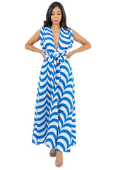 Blue White Multi Way Maxi Dress king-general-store-5710.myshopify.com