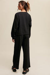 V-neck Sweatshirt and Pants Set king-general-store-5710.myshopify.com