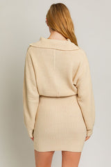 Long Sleeve Zipper Sweater Dress king-general-store-5710.myshopify.com