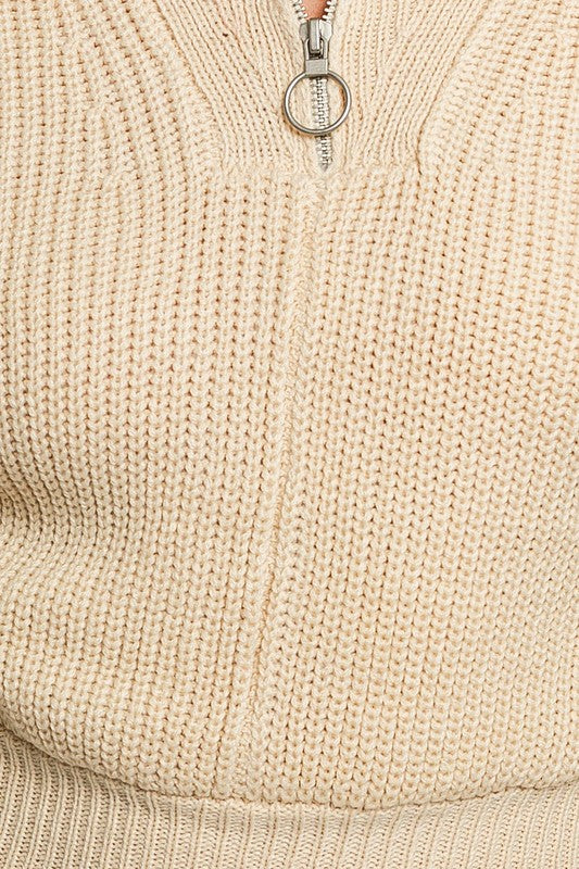 Long Sleeve Zipper Sweater Dress king-general-store-5710.myshopify.com