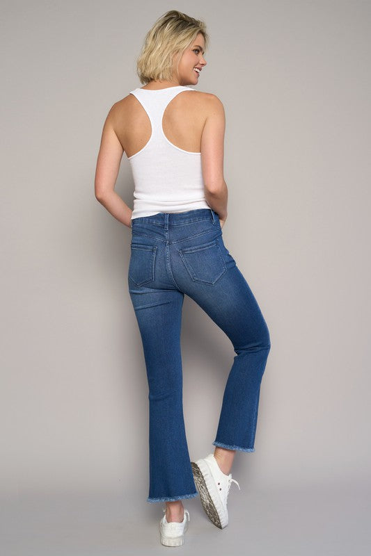 High Rise Regular Crop Boot Jeans