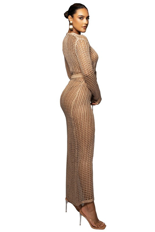 SEXY CROCHET HOLLOW CARVED MAXI DRESS king-general-store-5710.myshopify.com