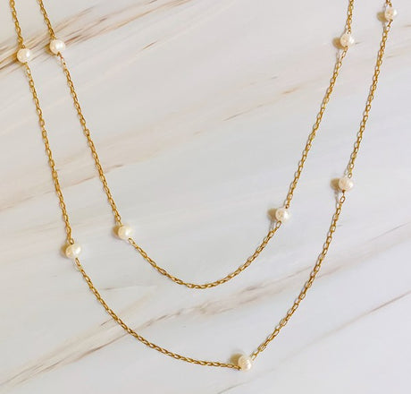 Freshwater Pearl Long Chain Necklace king-general-store-5710.myshopify.com