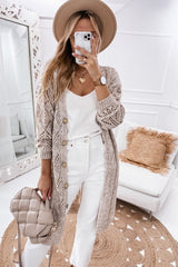 Plus Eyelet Sweater Crochet Knit Cardigan king-general-store-5710.myshopify.com