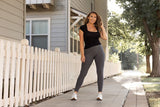 Charcoal Full Length Leggings with Pockets king-general-store-5710.myshopify.com