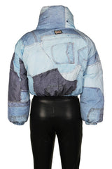 Multi Fabric Zipper Up Puffer Jacket king-general-store-5710.myshopify.com