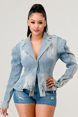 Vintage Denim Jean Jacket king-general-store-5710.myshopify.com