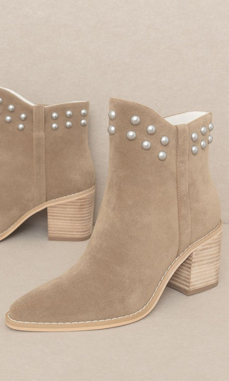 OASIS SOCIETY Alofi - Studded Collar Booties king-general-store-5710.myshopify.com