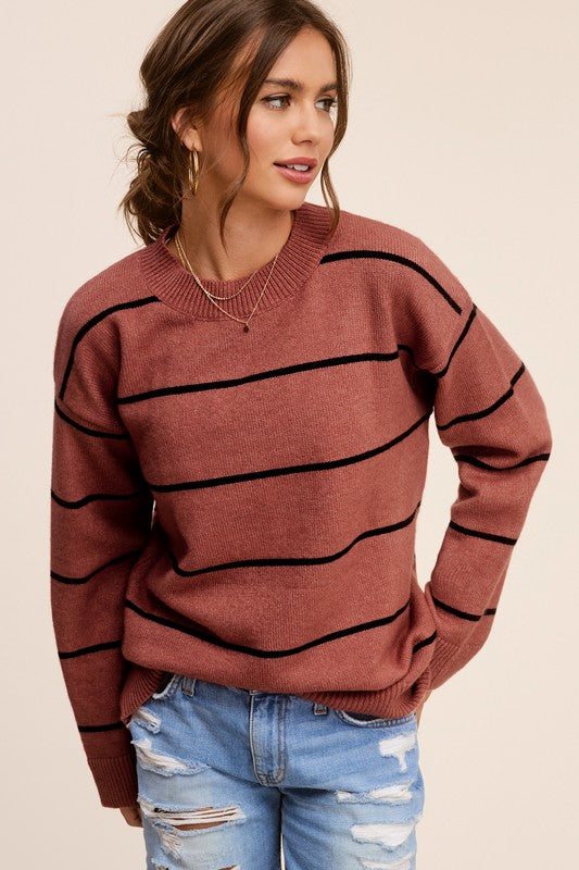 Eunice Striped Pullover Sweater