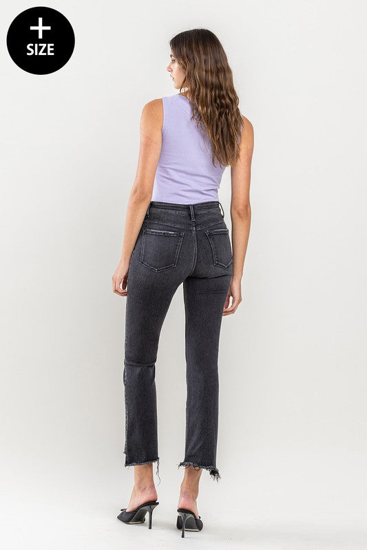 Plus Size High Rise Crop Flare Jeans king-general-store-5710.myshopify.com