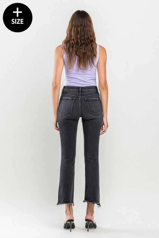 Plus Size High Rise Crop Flare Jeans king-general-store-5710.myshopify.com