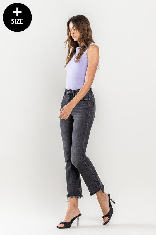 Plus Size High Rise Crop Flare Jeans king-general-store-5710.myshopify.com