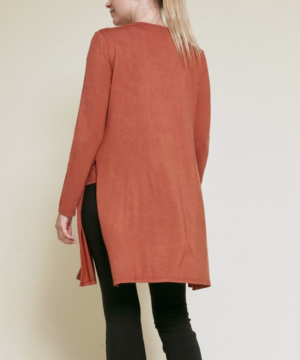 Bamboo Solid Long Cardigan king-general-store-5710.myshopify.com