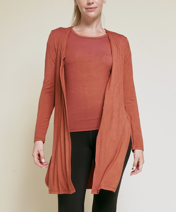 Bamboo Solid Long Cardigan king-general-store-5710.myshopify.com
