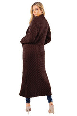 Brown Long Maxi Cardigan king-general-store-5710.myshopify.com