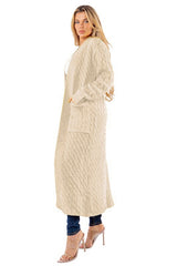 Cream Long Maxi Sweater Cardigan king-general-store-5710.myshopify.com