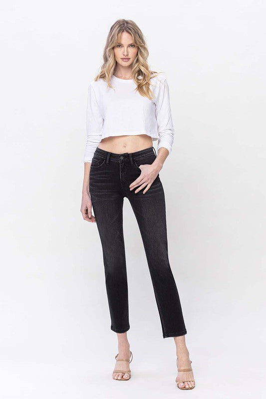 Mid Rise Ankle Slim Straight Jeans king-general-store-5710.myshopify.com