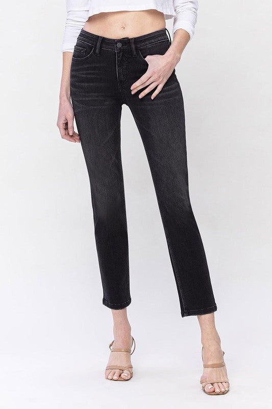 Mid Rise Ankle Slim Straight Jeans king-general-store-5710.myshopify.com