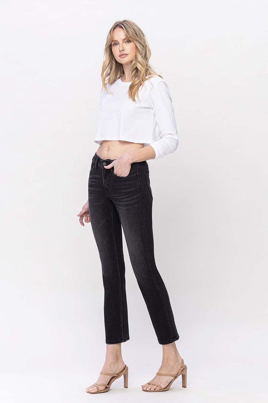 Mid Rise Ankle Slim Straight Jeans king-general-store-5710.myshopify.com