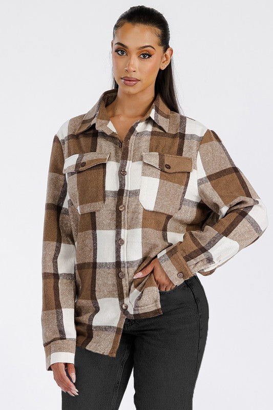 Boyfriend Oversized Soft Flannel Shacket king-general-store-5710.myshopify.com