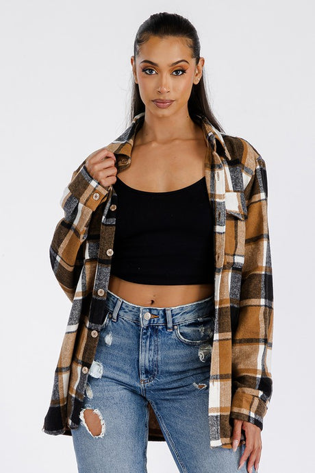 Boyfriend Oversized Soft Flannel Shacket king-general-store-5710.myshopify.com