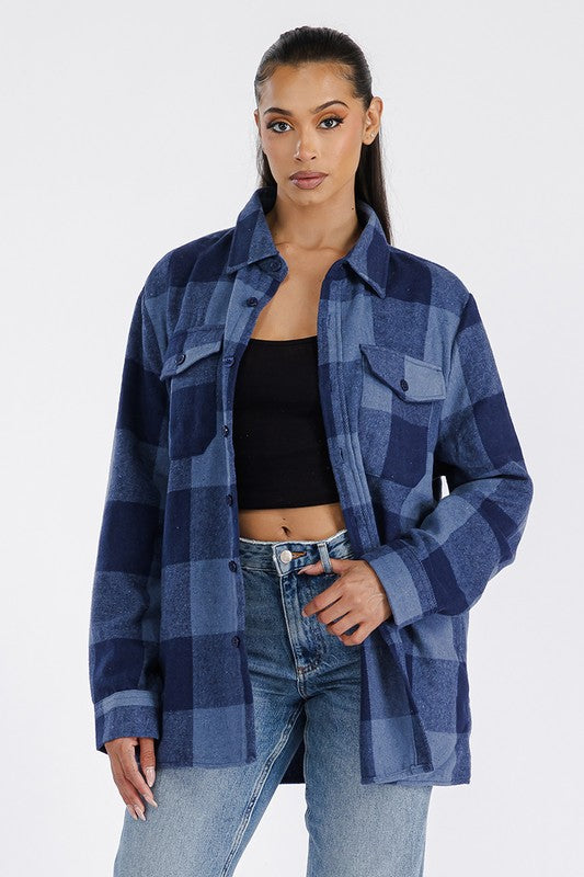 Boyfriend Oversized Soft Flannel Shacket king-general-store-5710.myshopify.com