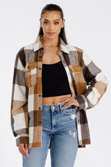 Oversized Boyfriend Soft Flannel Shacket king-general-store-5710.myshopify.com