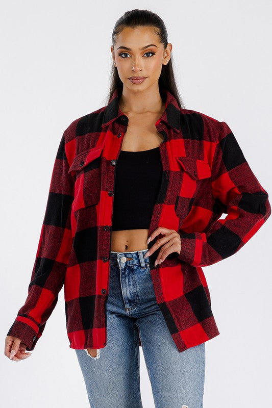 Boyfriend Oversized Soft Flannel Shacket king-general-store-5710.myshopify.com