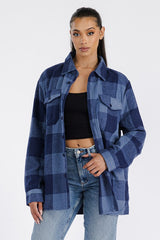 Oversized Boyfriend Soft Flannel Shacket king-general-store-5710.myshopify.com