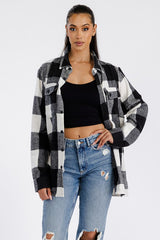 Oversized Boyfriend Soft Flannel Shacket king-general-store-5710.myshopify.com