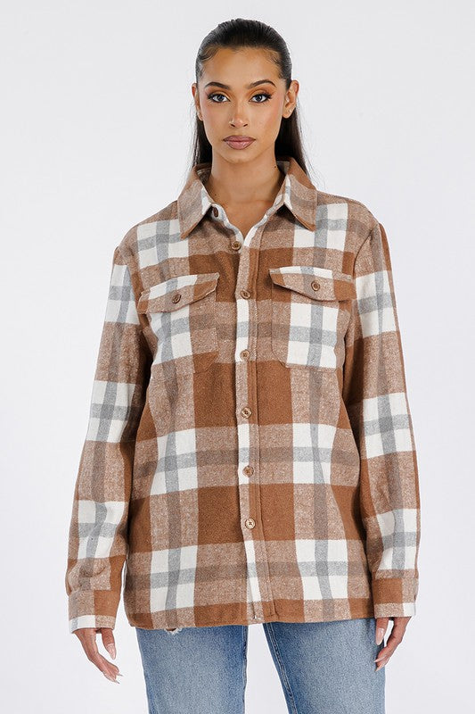 Boyfriend Oversized Soft Flannel Shacket king-general-store-5710.myshopify.com