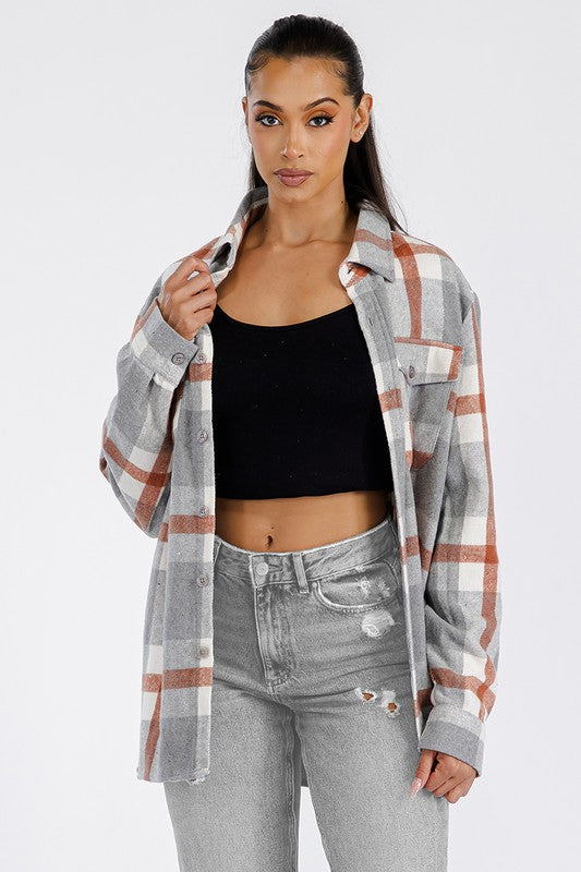 Boyfriend Oversized Soft Flannel Shacket king-general-store-5710.myshopify.com