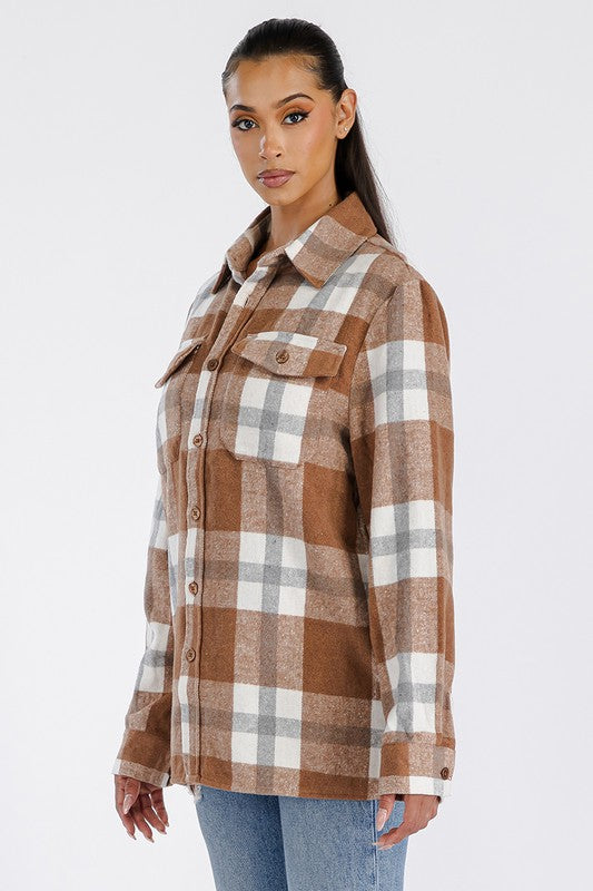 Boyfriend Oversized Soft Flannel Shacket king-general-store-5710.myshopify.com