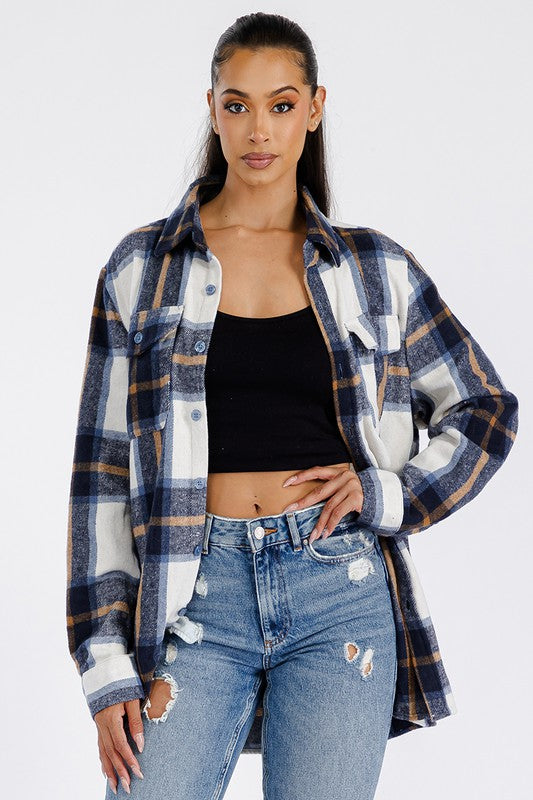 Boyfriend Brushed Flannel Shacket king-general-store-5710.myshopify.com