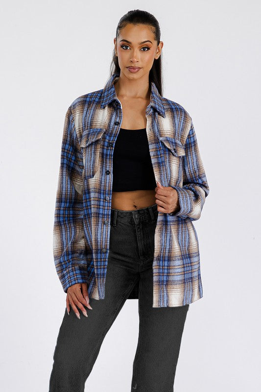 Boyfriend Oversized Soft Flannel Shacket king-general-store-5710.myshopify.com